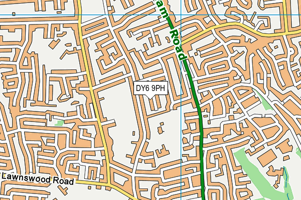 DY6 9PH map - OS VectorMap District (Ordnance Survey)