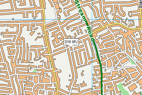 DY6 9PJ map - OS VectorMap District (Ordnance Survey)