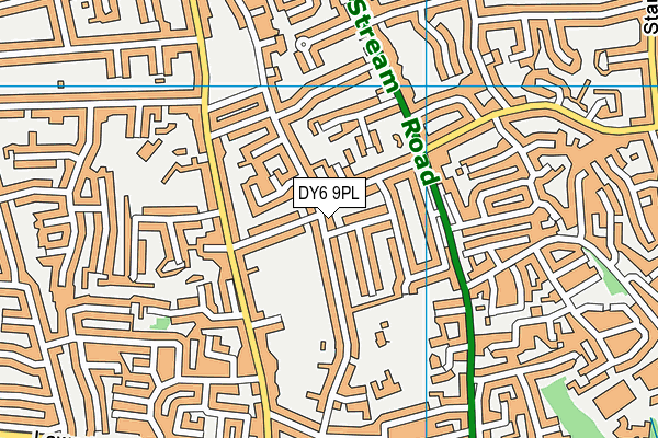 DY6 9PL map - OS VectorMap District (Ordnance Survey)