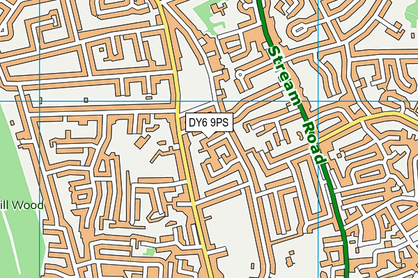 DY6 9PS map - OS VectorMap District (Ordnance Survey)