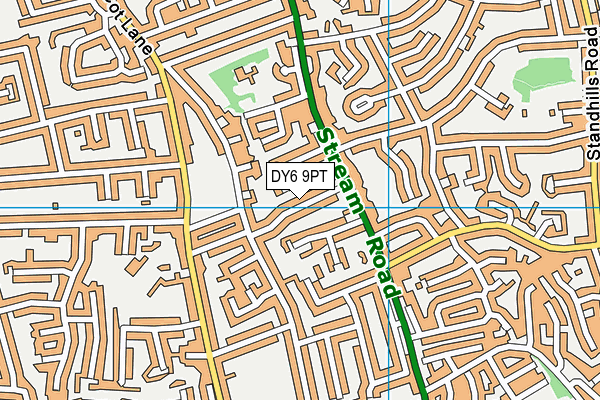 DY6 9PT map - OS VectorMap District (Ordnance Survey)