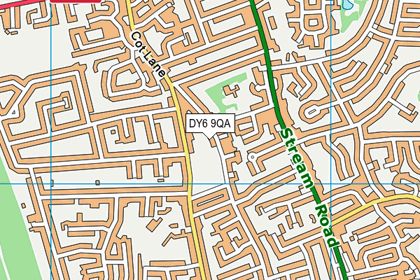 DY6 9QA map - OS VectorMap District (Ordnance Survey)