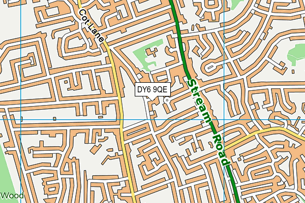 DY6 9QE map - OS VectorMap District (Ordnance Survey)