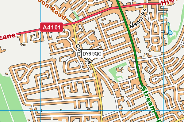 DY6 9QG map - OS VectorMap District (Ordnance Survey)