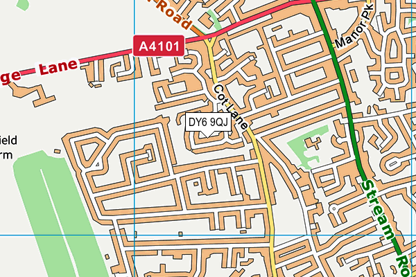DY6 9QJ map - OS VectorMap District (Ordnance Survey)