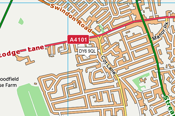 DY6 9QL map - OS VectorMap District (Ordnance Survey)