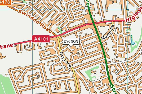 DY6 9QN map - OS VectorMap District (Ordnance Survey)