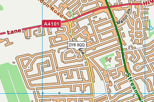 DY6 9QQ map - OS VectorMap District (Ordnance Survey)