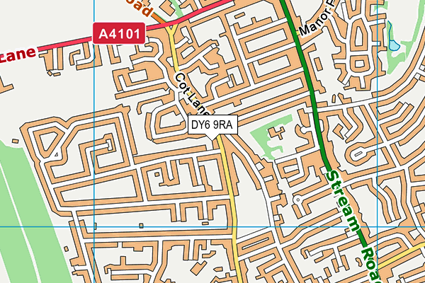 DY6 9RA map - OS VectorMap District (Ordnance Survey)