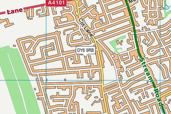 DY6 9RB map - OS VectorMap District (Ordnance Survey)