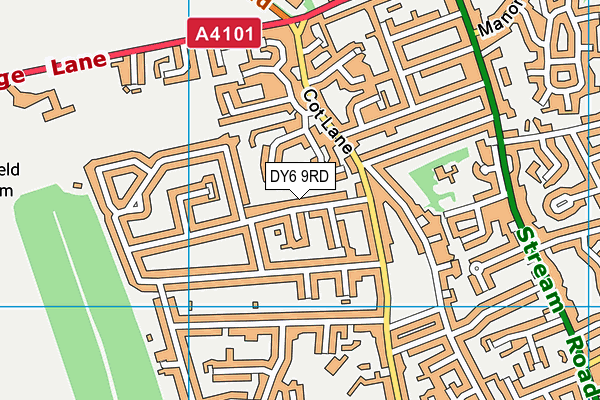 DY6 9RD map - OS VectorMap District (Ordnance Survey)