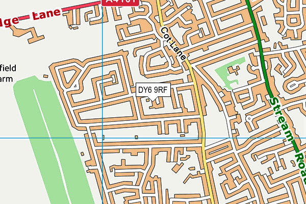 DY6 9RF map - OS VectorMap District (Ordnance Survey)