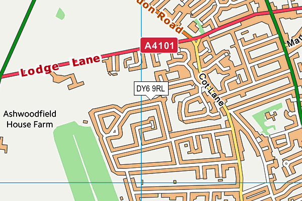 DY6 9RL map - OS VectorMap District (Ordnance Survey)