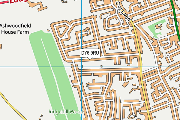 DY6 9RU map - OS VectorMap District (Ordnance Survey)