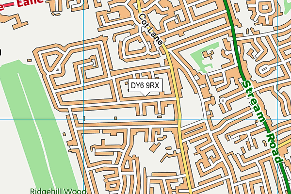 DY6 9RX map - OS VectorMap District (Ordnance Survey)