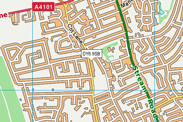 DY6 9SB map - OS VectorMap District (Ordnance Survey)