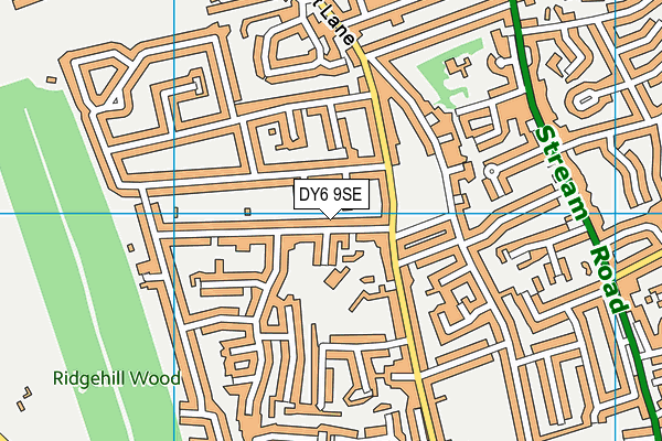 DY6 9SE map - OS VectorMap District (Ordnance Survey)