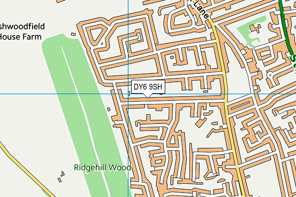 DY6 9SH map - OS VectorMap District (Ordnance Survey)