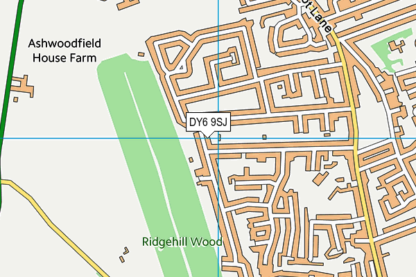 DY6 9SJ map - OS VectorMap District (Ordnance Survey)