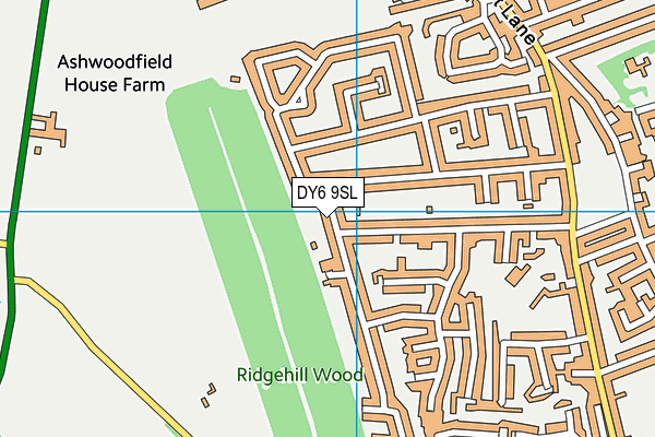 DY6 9SL map - OS VectorMap District (Ordnance Survey)