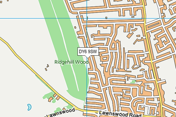 DY6 9SW map - OS VectorMap District (Ordnance Survey)