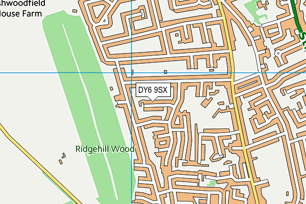 DY6 9SX map - OS VectorMap District (Ordnance Survey)