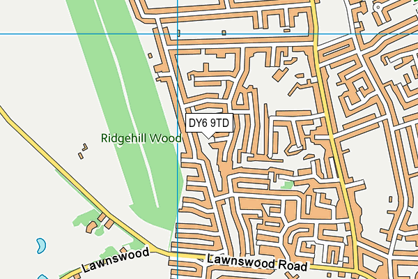 DY6 9TD map - OS VectorMap District (Ordnance Survey)