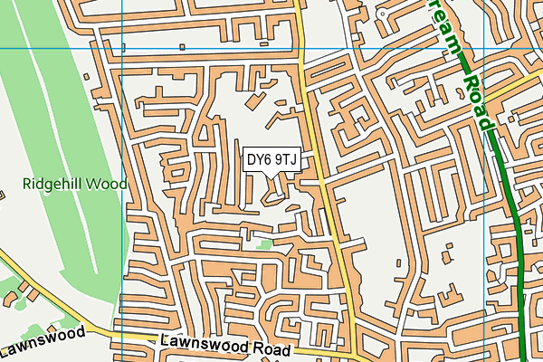 DY6 9TJ map - OS VectorMap District (Ordnance Survey)