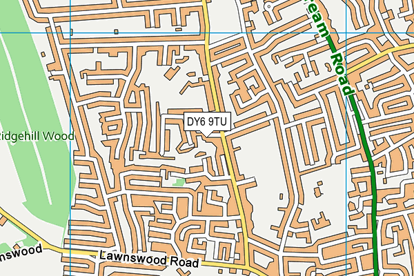 DY6 9TU map - OS VectorMap District (Ordnance Survey)