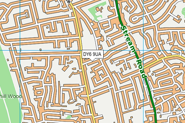 DY6 9UA map - OS VectorMap District (Ordnance Survey)