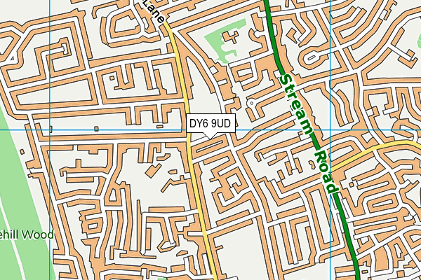 DY6 9UD map - OS VectorMap District (Ordnance Survey)