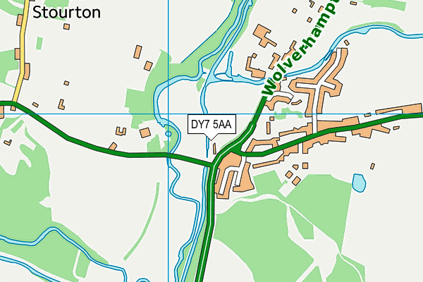 DY7 5AA map - OS VectorMap District (Ordnance Survey)