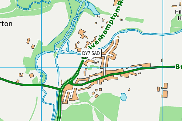 DY7 5AD map - OS VectorMap District (Ordnance Survey)