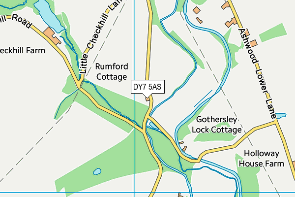 DY7 5AS map - OS VectorMap District (Ordnance Survey)