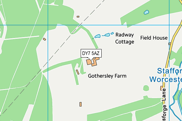 DY7 5AZ map - OS VectorMap District (Ordnance Survey)