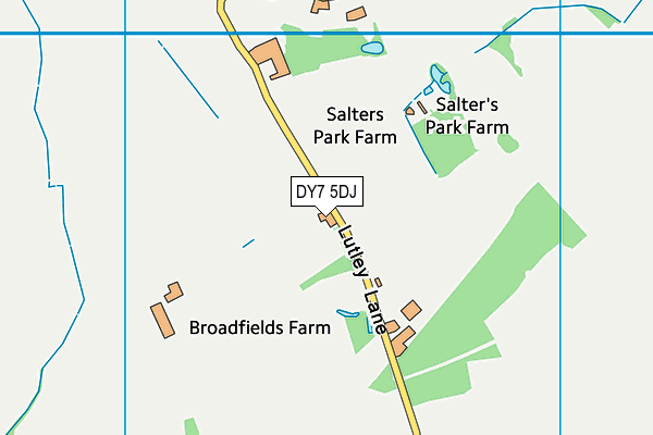 DY7 5DJ map - OS VectorMap District (Ordnance Survey)