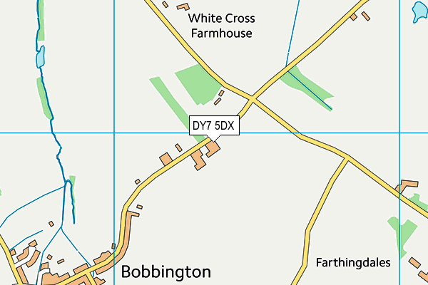 DY7 5DX map - OS VectorMap District (Ordnance Survey)