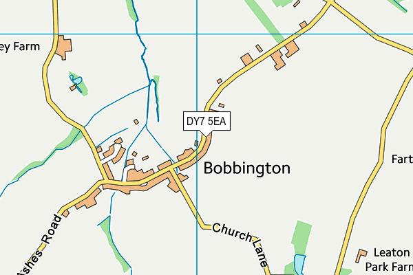 DY7 5EA map - OS VectorMap District (Ordnance Survey)