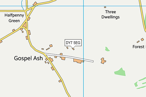 DY7 5EG map - OS VectorMap District (Ordnance Survey)