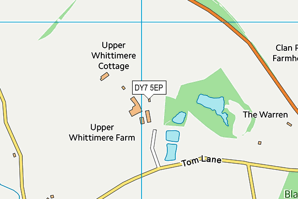 DY7 5EP map - OS VectorMap District (Ordnance Survey)