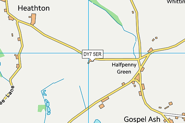 DY7 5ER map - OS VectorMap District (Ordnance Survey)