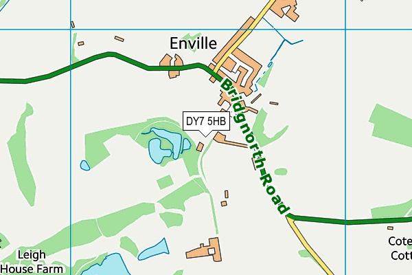 Enville Athletic Social Club map (DY7 5HB) - OS VectorMap District (Ordnance Survey)