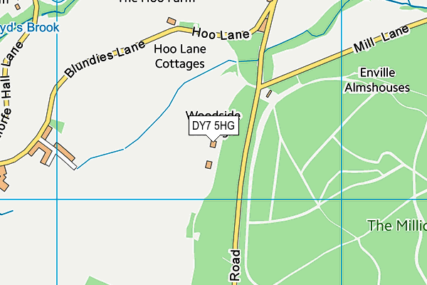 DY7 5HG map - OS VectorMap District (Ordnance Survey)