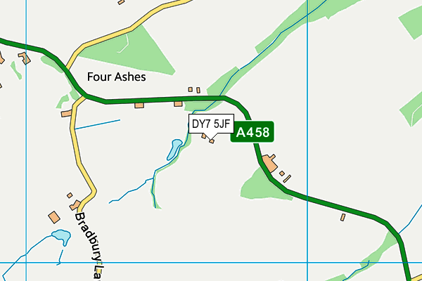 DY7 5JF map - OS VectorMap District (Ordnance Survey)