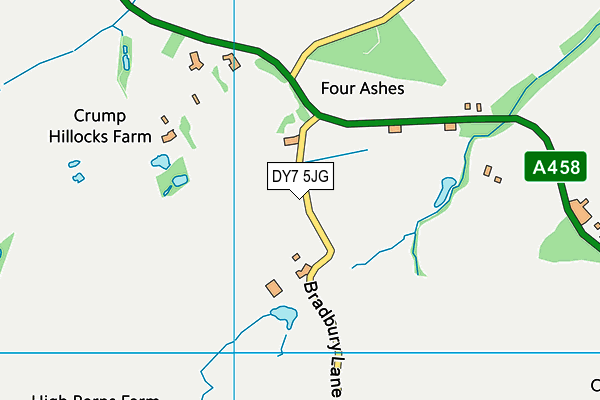 DY7 5JG map - OS VectorMap District (Ordnance Survey)