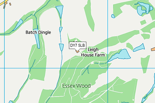 DY7 5LB map - OS VectorMap District (Ordnance Survey)