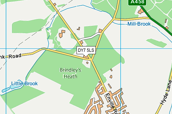 DY7 5LS map - OS VectorMap District (Ordnance Survey)