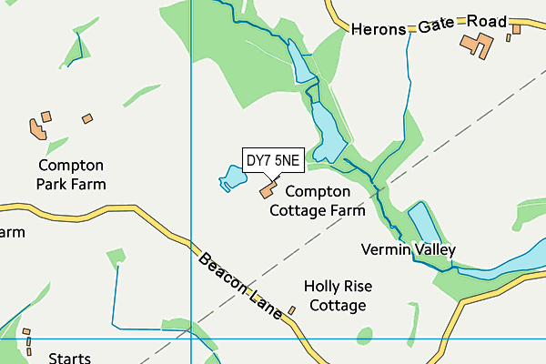 DY7 5NE map - OS VectorMap District (Ordnance Survey)