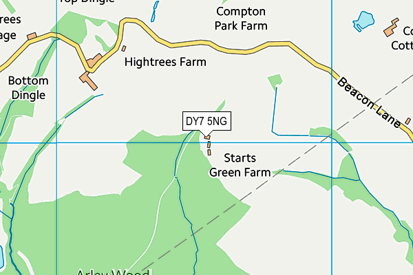 DY7 5NG map - OS VectorMap District (Ordnance Survey)
