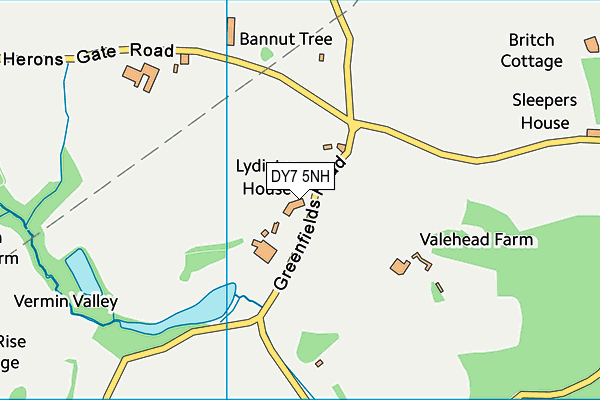 DY7 5NH map - OS VectorMap District (Ordnance Survey)